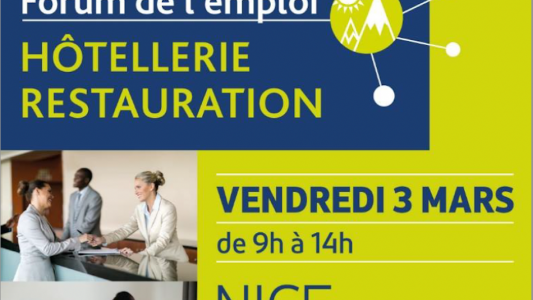 Plus de plus de 1 000 postes à pourvoir au 2e Forum Hôtellerie Restauration à Nice le 3 mars 