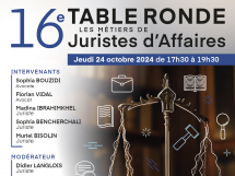 Table ronde AFJE06 : tout savoir sur le métier de juriste d'affaires