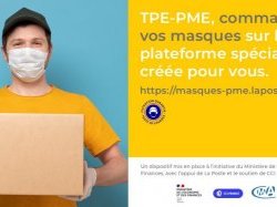 Masques : les entreprises de moins de 50 salariés pourront commander dès le 2 mai sur la plateforme du groupe La Poste