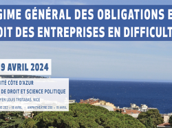 Colloque CERDP : Régime général des obligations et droit des entreprises en difficulté