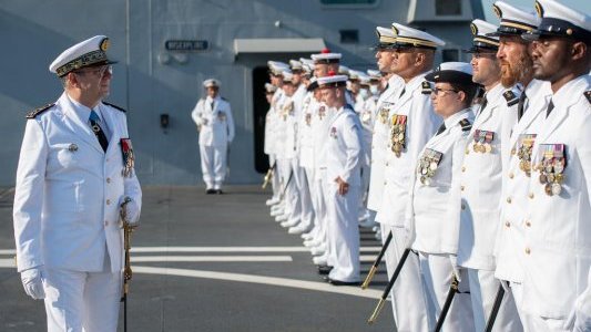 Xavier Bagot, commandant de la frégate multi-missions (FREMM) Auvergne