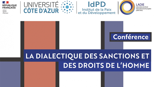 Conférence LADIE : "La dialectique des sanctions et des droits de l'homme" par Muriel Ubéda-Saillard