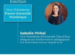 Isabelle Mirbel élue vice-présidente de France Université Numérique