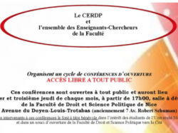 Conférence CERDP : Le droit et les passions par Norbert ROULAND, Professeur à la Faculté de Droit d'Aix-Marseille