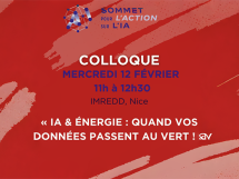 Colloque "IA et Énergie : Quand vos données passent au vert !" le 12 février