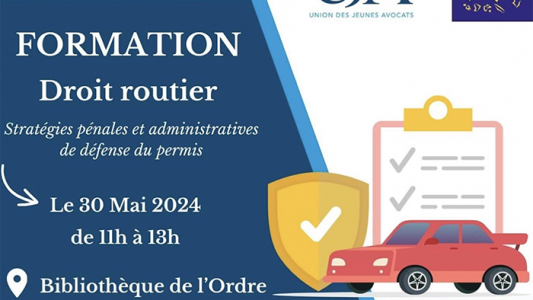 Formation UJA de Nice - Droit routier : stratégies pénales et administratives de défense du permis