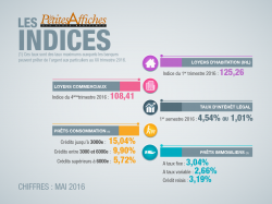 Infographies : Les indices de Mai 2016