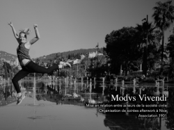Modvs Vivendi : une nouvelle association pour réseauter sur Nice
