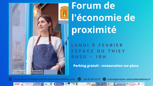"Forum de l'économie de proximité' à Saint Vallier de Thiey le 6 février