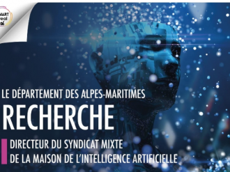 Le Département 06 recrute son Directeur de la Maison de l'intelligence artificielle