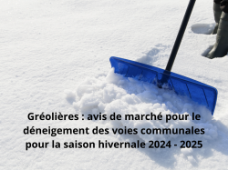 Gréolières : avis de marché pour le déneigement des voies communales et parkings communaux pour la saison hivernale 2024 - 2025