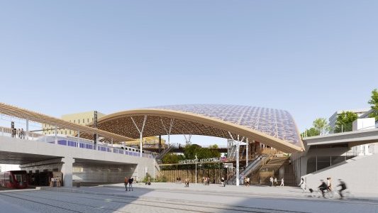 Les premières images de la future gare "bioclimatique" Nice Aéroport 