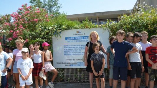 A Bormes-les-Mimosas, des travaux de rénovation au collège Frédéric Mistral 