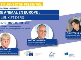 Débat "bien-être animal en Europe : état des lieux et défis" à Villeneuve-Loubet