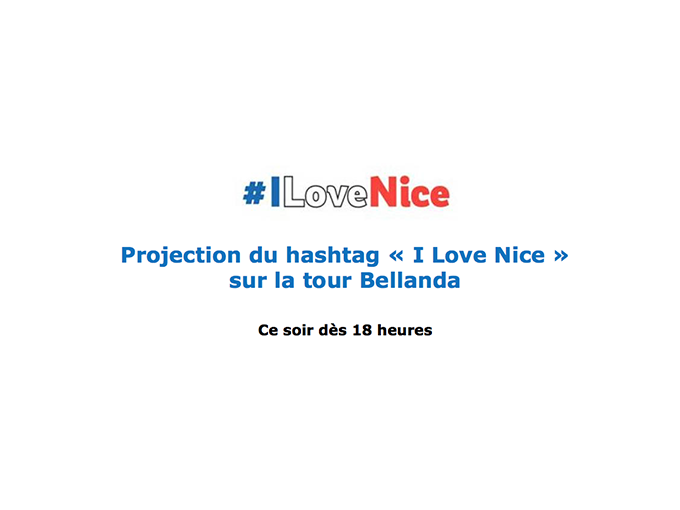 Nice : Projection #Iloven