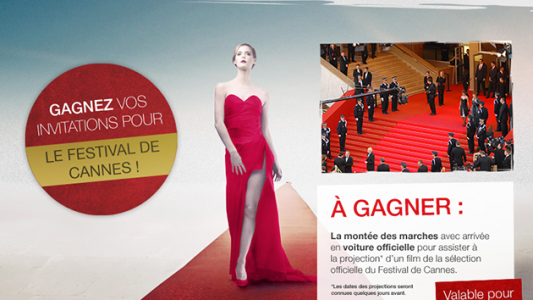 Vous avez encore jusqu'au 6 mai pour participer au Grand jeu concours Festival de Cannes 2015 et gagner des invitations VIP !