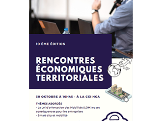 10èmes Rencontres Economiques Territoriales le 30 octobre