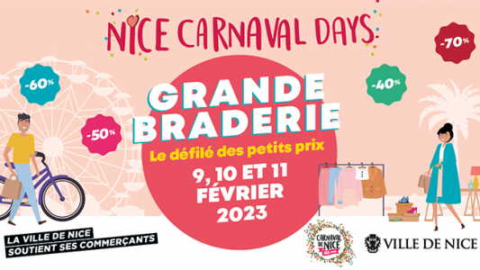 Carnaval Days : La Ville de Nice organise la 5e édition de sa grande braderie 