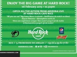 Finale du championnat du monde de footbal le 1er février au Hard Rock Café de Nice !
