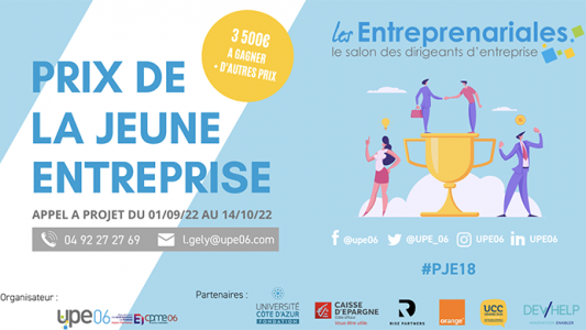 L' UPE06 lance la 18ème édition du concours de création d'entreprise spécial étudiant