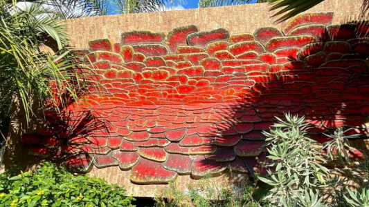 Six étudiants mobilisés pour la restauration d'une fresque dans le Parc de Valrose 