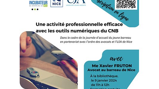 UJA de Nice : Première formation pour les nouveaux avocats le 9 janvier