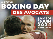 Boxing Day des avocats, policiers & magistrats : rendez-vous le 29 juin !