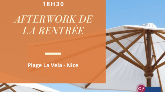 Afterwork de rentrée du bureau de l'AFJE de Nice 