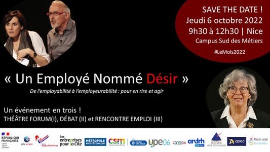 Événement : 'Un Employé Nommé Désir' Théâtre Forum, Débat et Rencontre Emploi