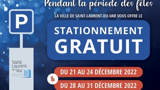 A Saint-Laurent-du-Var, on stationne gratuit pour les fêtes de fin d'année