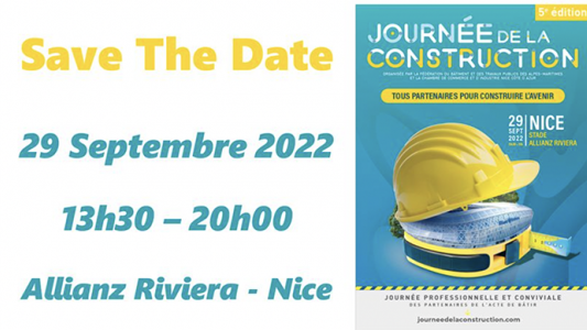 Save the date : 5e Journée de la Construction à l'Allianz Nice le 29 septembre