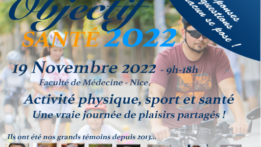 Neuvième édition du salon Objectif Santé le 19 novembre à Nice