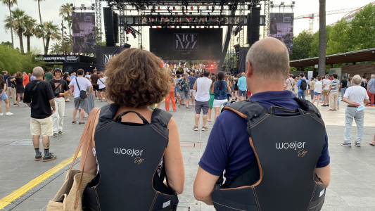 Les gilets inclusifs de Timmpi expérimentés au Nice Jazz Festival