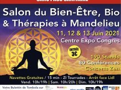 Le Salon du Bien-Être, Bio & Thérapies de Mandelieu revient les 11, 12 & 13 Juin au Centre Expo Congrès 