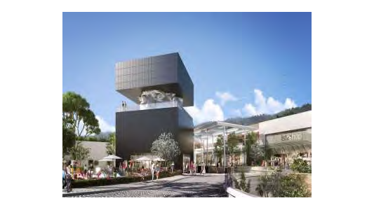 Polygone Riviera, 1er lifestyle mall à ciel ouvert de France, accueille le Guetteur de Sacha SOSNO