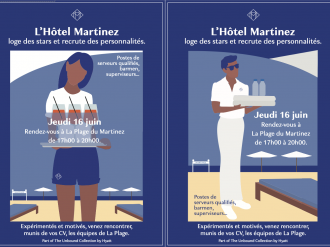 Emploi : l'Hôtel Martinez organise un jobdating "métiers de la plage" le jeudi 16 juin de 17h à 20h