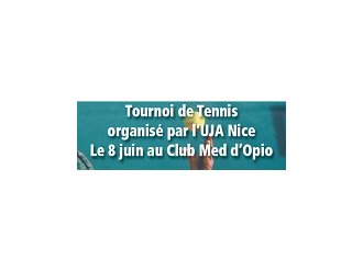 Tournoi de tennis organisé par l'Union des Jeunes Avocats de Nice