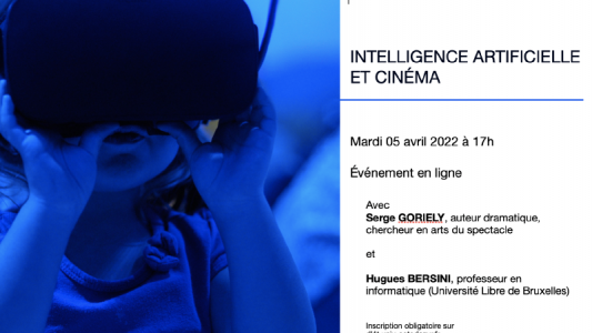 Webinaire DL4T : "Intelligence artificielle et cinéma" le 5 avril