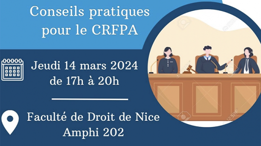 ANEJA : Table ronde présentation du métier d'avocat et conseils CRFPA