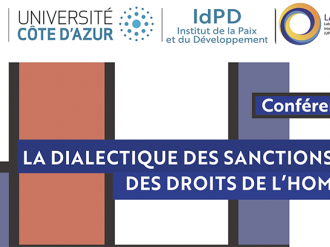 Conférence LADIE : "La dialectique des sanctions et des droits de l'homme" par Muriel Ubéda-Saillard
