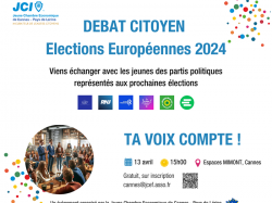 Débat Citoyen sur les élections européennes le samedi 13 avril à Cannes