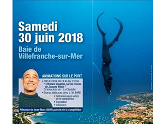 Championnat de France d'apnée à Villefranche sur Mer le 30 juin 