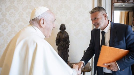 Une délégation d'avocats européens reçue par le pape François