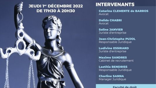 Table ronde AFJE/ANEJA : "Les métiers de Juriste d'Affaires" le 1er décembre
