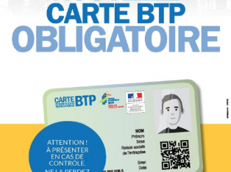 La carte d'identification professionnelle du BTP : près d'1,3 millions de cartes délivrées