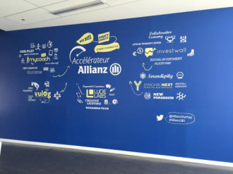 Allianz France inaugure son accélérateur de startups au sein du stade Allianz Riviera à Nice et présente sa première promotion.