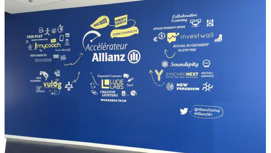 Allianz France inaugure son accélérateur de startups au sein du stade Allianz Riviera à Nice et présente sa première promotion.