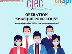 Le CJEC Côte d'Azur Corse lance l'opération "Masques pour tous" pour équiper les jeunes professionnels du chiffre