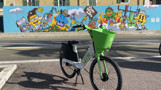 Premier bilan d'étape positif pour le déploiement des vélos Lime dans les Alpes-Maritimes