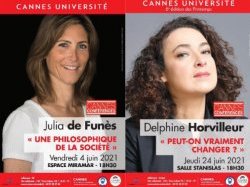  Julia de Funès et Delphine Horvilleur invitées de Cannes Université 